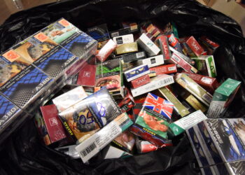 Part of  the seized cigarettes   during the press conference in Kepala Batas yesterday. - Starpic by MUSTAFA AHMAD / The Star / 30 Jan 2018.