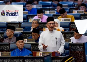 YAB Perdana Menteri, Dato’ Seri Anwar Ibrahim hadir bagi membentang Belanjawan 2024 di Parlimen di Kuala Lumpur pada 18 October 2024. - AFIQ HAMBALI/Pejabat Perdana Menteri

NO SALES; NO ARCHIVE; RESTRICTED TO EDITORIAL USE ONLY. NOTE TO EDITORS: This photos may only be used for editorial reporting purposes for the contemporaneous illustration of events, things or the people in the image or facts mentioned in the caption. Reuse of the pictures may require further permission. MANDATORY CREDIT - AFIQ HAMBAL