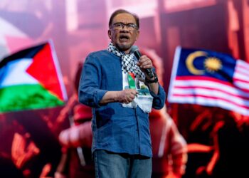 YAB Perdana Menteri, Dato’ Seri Anwar Ibrahim menghadiri Himpunan Pembebasan Palestin di Kuala Lumpur, 4 Ogos, 2024. - SADIQ ASYRAF/Pejabat Perdana Menteri

NO SALES; NO ARCHIVE; RESTRICTED TO EDITORIAL USE ONLY. NOTE TO EDITORS: This photos may only be used for editorial reporting purposes for the contemporaneous illustration of events, things or the people in the image or facts mentioned in the caption. Reuse of the pictures may require further permission. MANDATORY CREDIT - SADIQ ASYRAF/Prime Minister