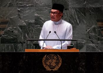 YAB Perdana Menteri, Dato’ Seri Anwar Ibrahim menghadiri Perhimpunan Agung Pertubuhan Bangsa-Bangsa Bersatu (UNGA) ke-78 di Ibu Pejabat PBB New York, Amerika Syarikat pada 22 September 2023. - AFIQ HAMBALI/Pejabat Perdana Menteri

NO SALES; NO ARCHIVE; RESTRICTED TO EDITORIAL USE ONLY. NOTE TO EDITORS: This photos may only be used for editorial reporting purposes for the contemporaneous illustration of events, things or the people in the image or facts mentioned in the caption. Reuse of the pictures may r