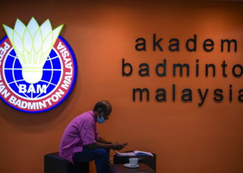 KUALA LUMPUR, 21 Jan -- Logo Persatuan Badminton Malaysia (BAM) dirakamkan ketika tinjauan selepas sidang media di Akademi Badminton Negara hari ini berkaitan pengunduran pemain badminton negara Lee Zii Jia dari BAM.

--fotoBERNAMA (2022) HAK CIPTA TERPELIHARA