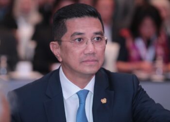 KUALA LUMPUR - Oct 7, 2019.
Minister of Economic Affairs Malaysia & Board Member, Khazanah Nasional Bhd Dato' Seri Mohamed Azmin at the Khazanah Megatrends Forum 2019. Photo by :- MOHD SUHAIMI MOHAMED YUSUF