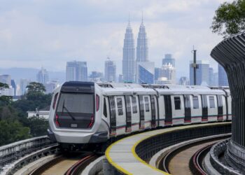 Malaysia MRT (Mass Rapid Transit) train, a transportation for future generation.