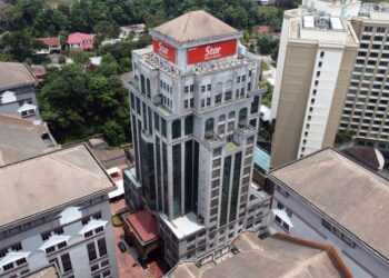 An aerial view of Menara Star in SS16 Petaling Jaya. Ñ IZZRAFIQ ALIAS/The Star