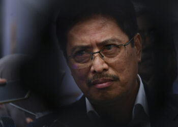 PUTRAJAYA, 14 Jun -- Reaksi Ketua Pesuruhjaya SPRM Tan Sri Azam Baki semasa bercakap kepada pemberita selepas majiis Anugerah Media Suruhanjaya Pencegahan Rasuah Malaysia (SPRM) 2021 hari ini.

--fotoBERNAMA (2022) HAK CIPTA TERPELIHARA