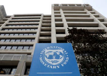 FILE PHOTO: The International Monetary Fund (IMF) headquarters building is seen ahead of the IMF/World Bank spring meetings in Washington, U.S., April 8, 2019. REUTERS/Yuri Gripas